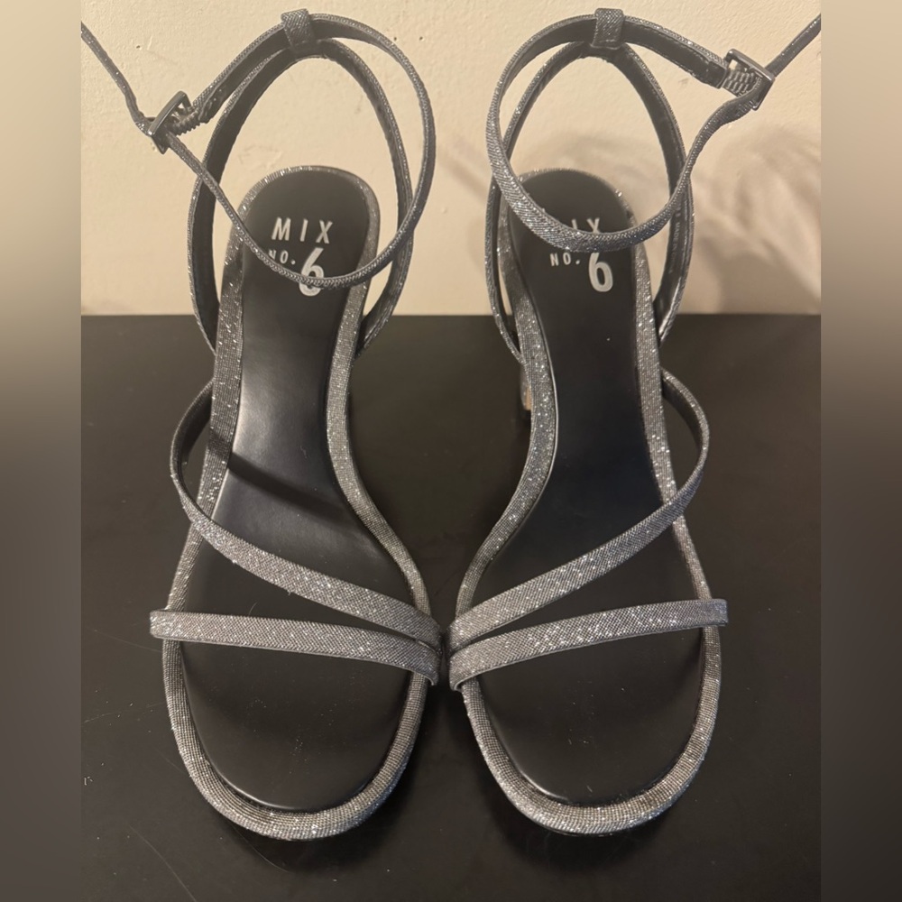 Mix No. 6 Women's Black Strappy Heels